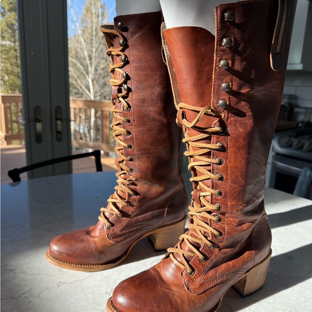 FREEBIRD GRANNY STYLE Lace up tall boot - Picture 10 of 11